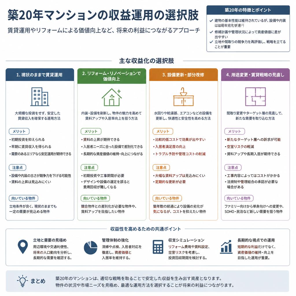 3. 収益物件としての可能性 – マンション運用の選択肢