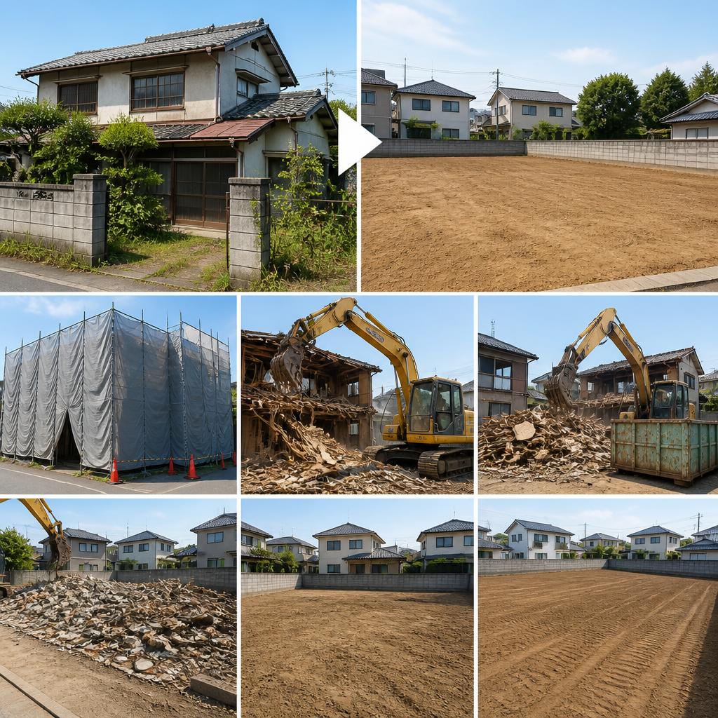 解体工事で土地の再利用を