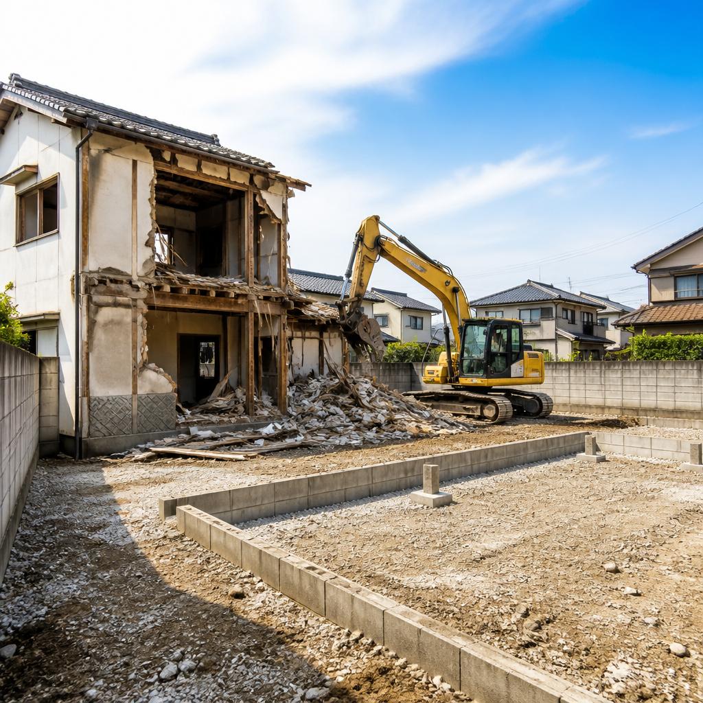 解体工事から始まる土地活用